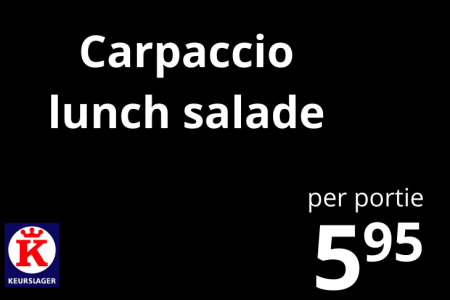 Carpaccio lunch salade